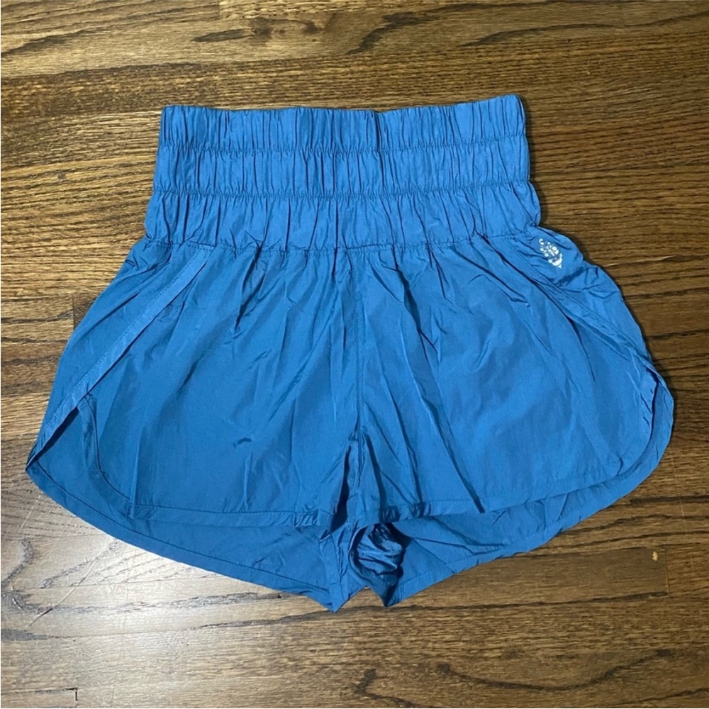FP Movement Free People Blue The Way Home Athleisure Activewear Shorts - Small